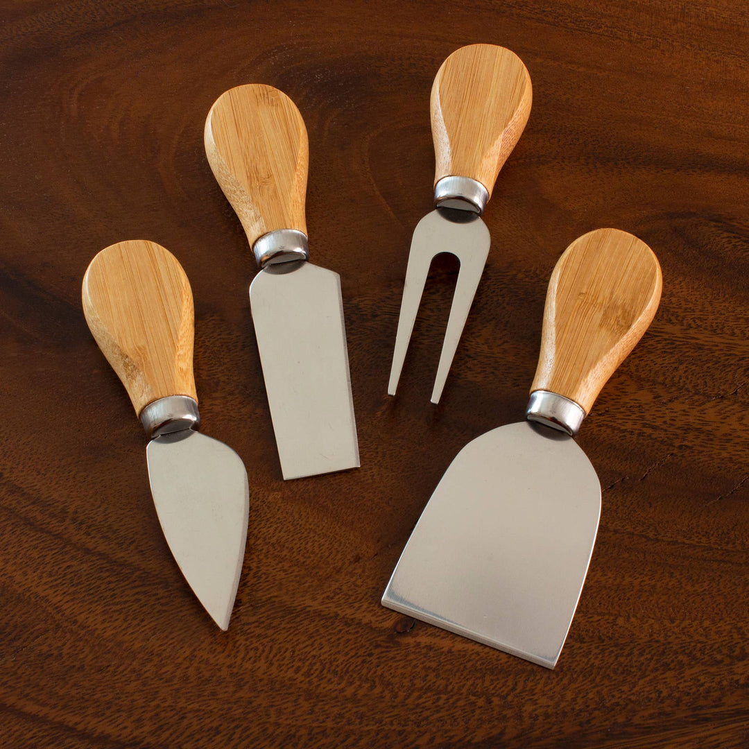 Cheese Tools Bamboo Set of 4 Display