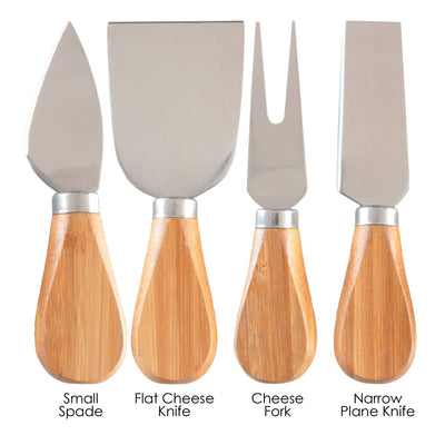 Cheese Tools Bamboo Set of 4 Types