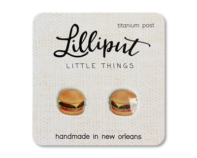 Cheeseburger Lilliput Earrings