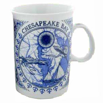 Chesapeake Bay Delft Blue Coffee Mug