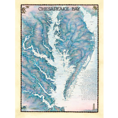 Chesapeake Bay Waterways Map 550 Piece Puzzle