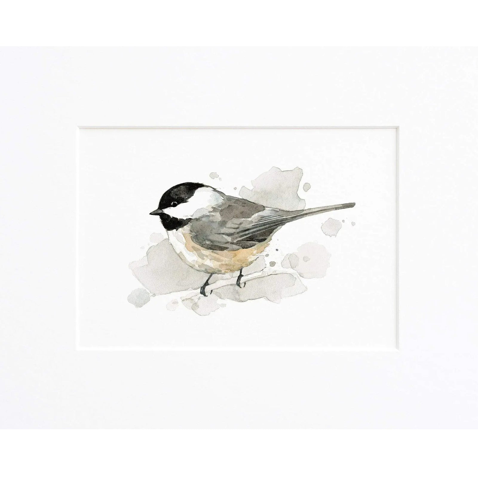 Chickadee Watercolor Art Print