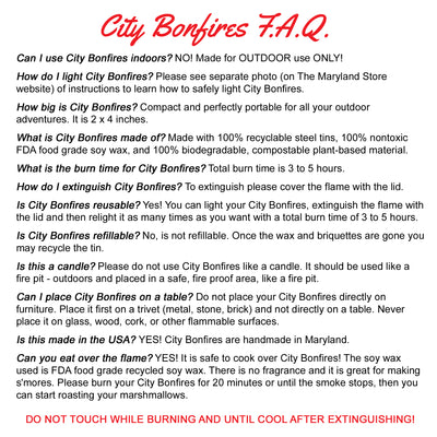 City Bonfires Portable Fire Pit FAQ
