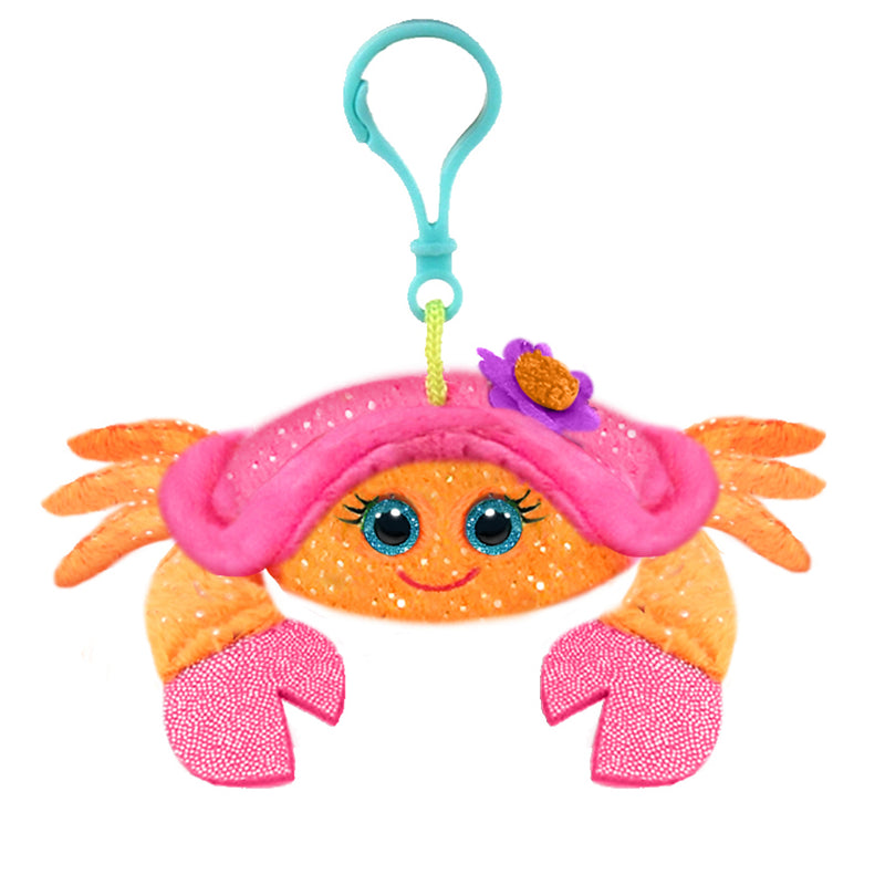 Clawdia Pretty Crab Plush Mini Clip Toy