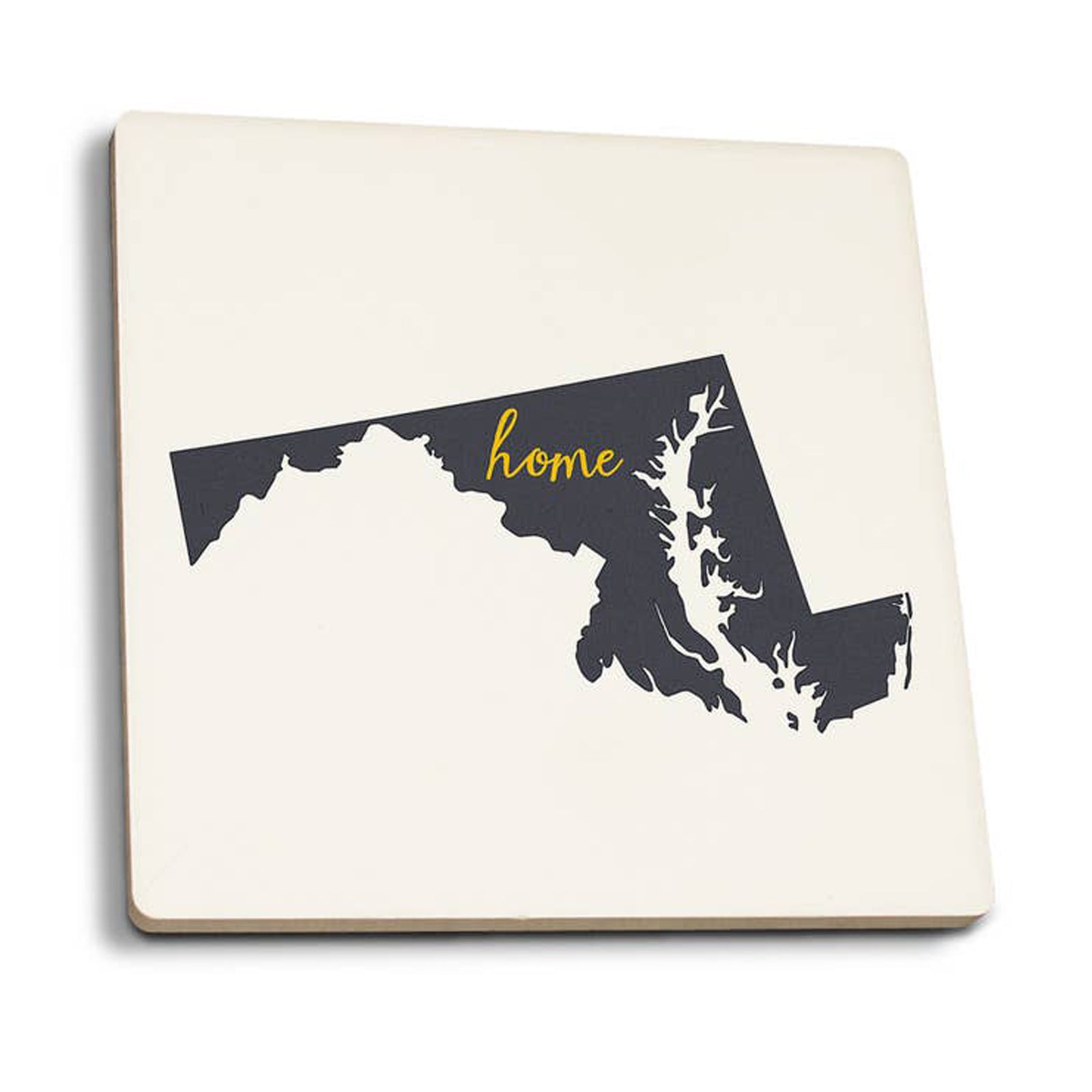 Maryland Home State Ceramic Square Coaster