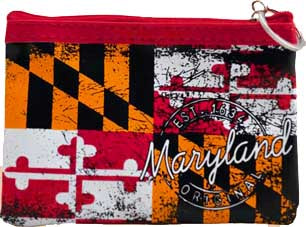 Maryland Flag Change Purse - Zippered