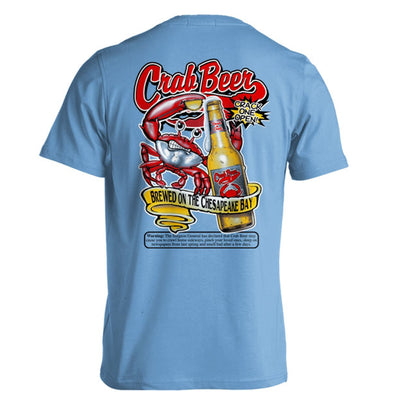 Crab Beer Chesapeake Bay Blue T-Shirt