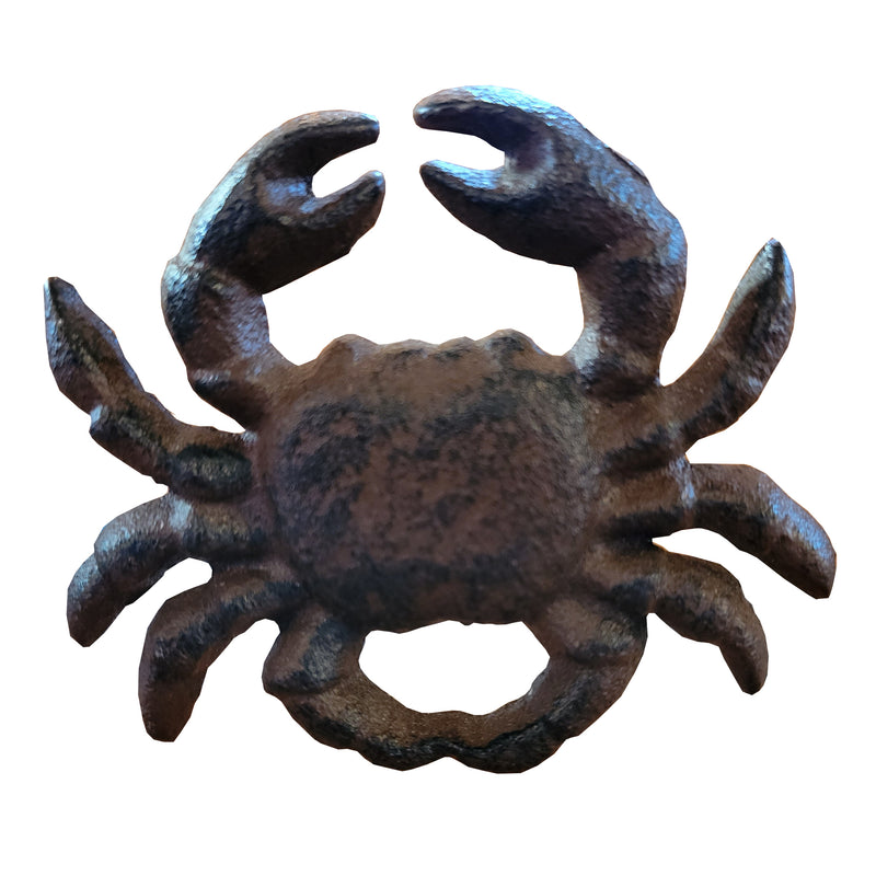 Crab Cast Iron Drawer Pull - Brown