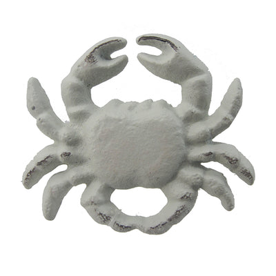 Crab Cast Iron Drawer Pull - White