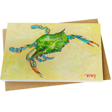 Just Pinch Me Crab Note Card