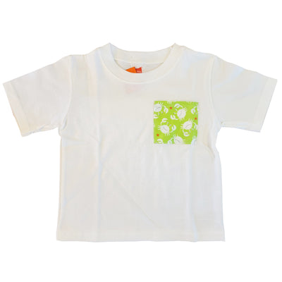 Toddler Pocket Tees by Ms. Ruth - Crabs on Lime Green Background