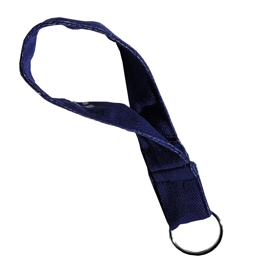 Navy &amp; White Crabs Keys Wristlet
