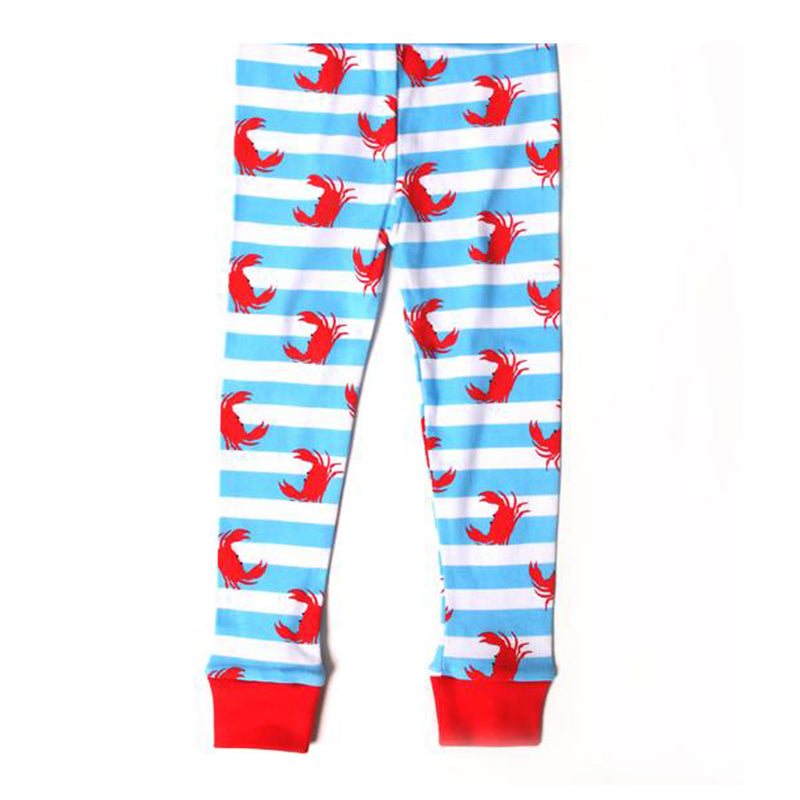 Crab Stripes Toddler Pajamas Pants