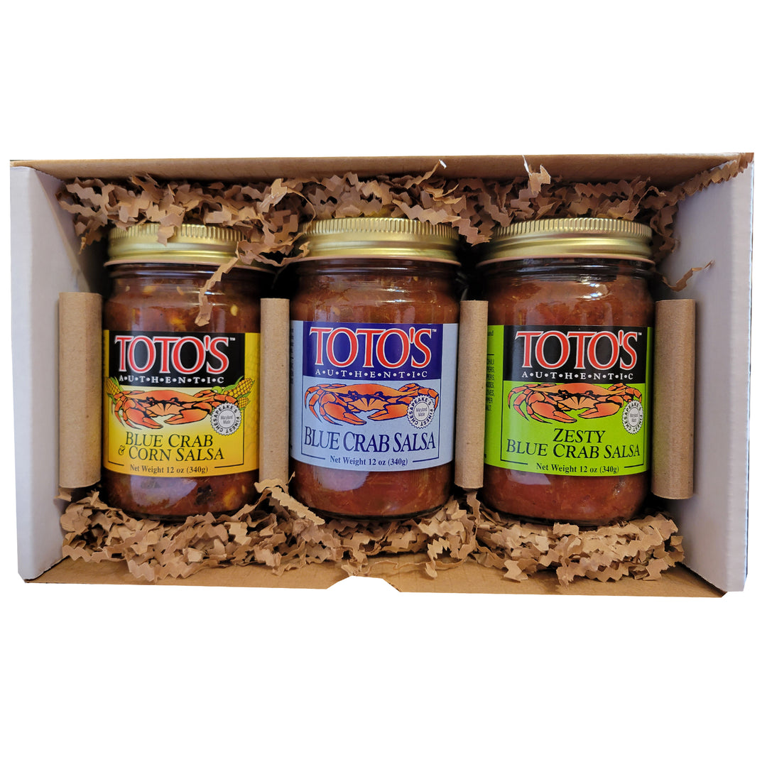 Crab Salsa 3 Jar Gift Box