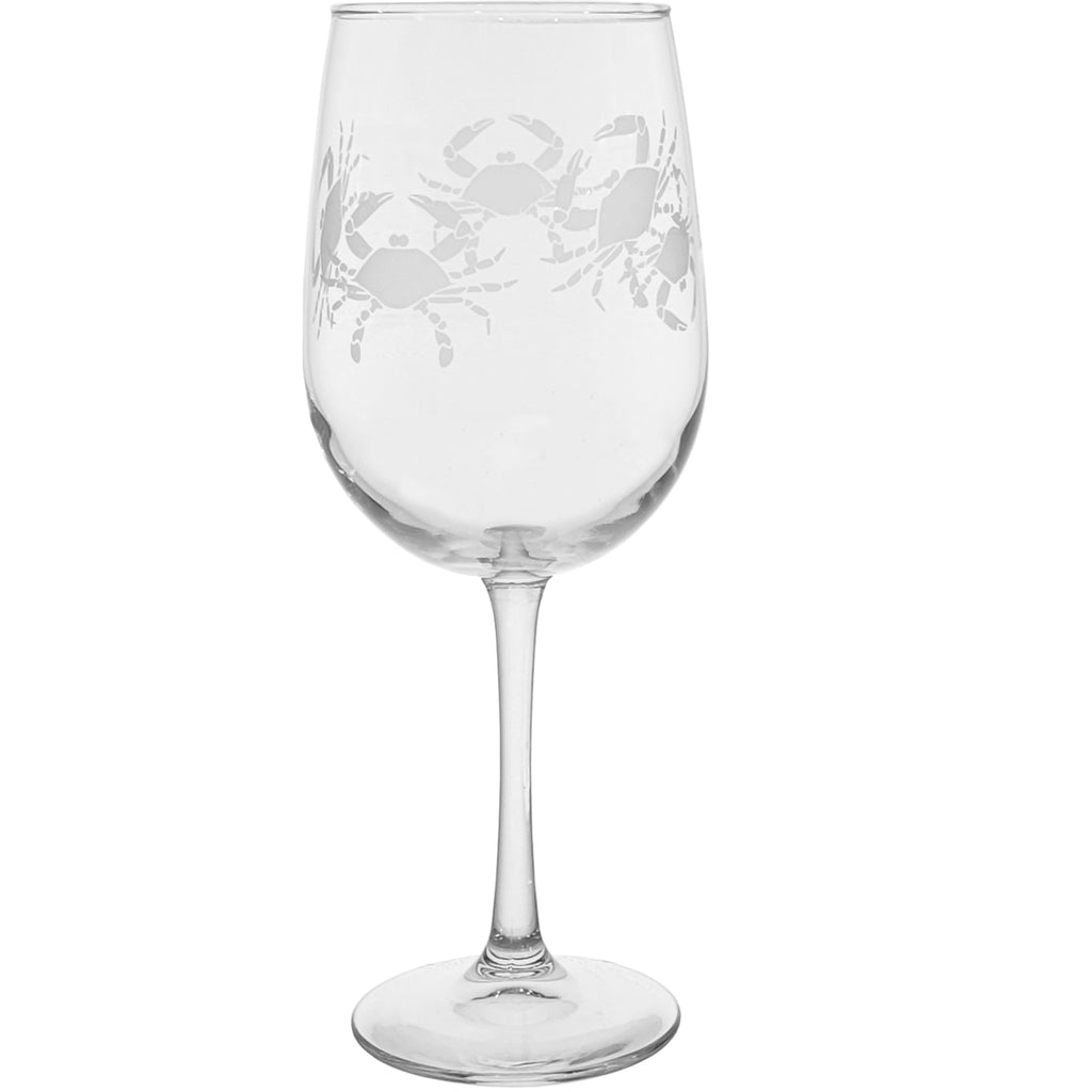 Monogrammed Stemmed Glittered Wine Glasses [Custom Order]