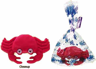 Red Crab Eraser With Googly Eyes