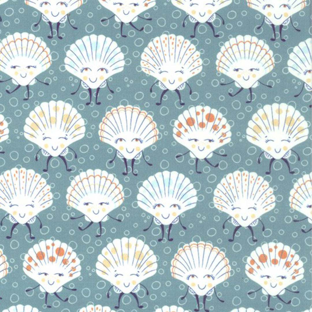 Dancing Seashells Microwave Bowl Cozy Potholder Fabric Sample