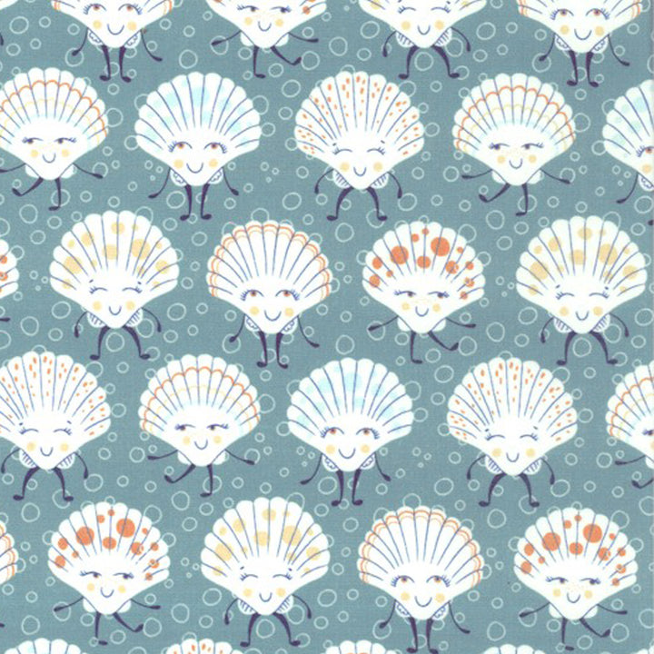 Dancing Seashells Microwave Bowl Cozy Potholder Fabric Sample