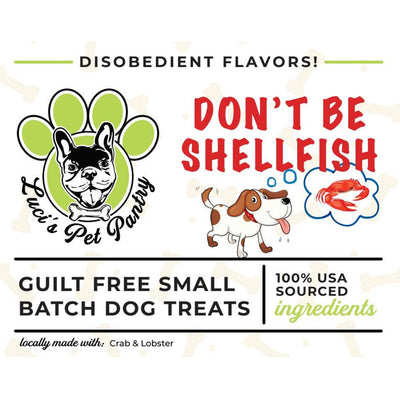Dog Treats - Don't Be Shellfish (label)