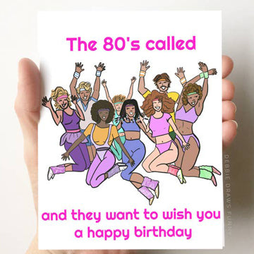The 80's Called Birthday Funny Card