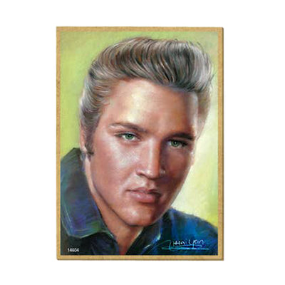Elvis Presley Wood Magnet - Original Artwork by Haiyan