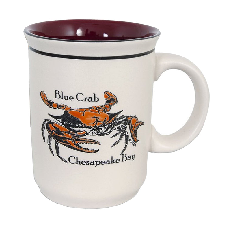Blue Crab Etched Coffee Mug