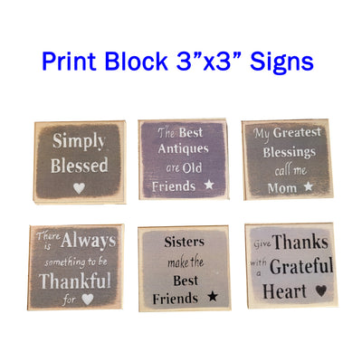 Print Block 3"x3" Examples
