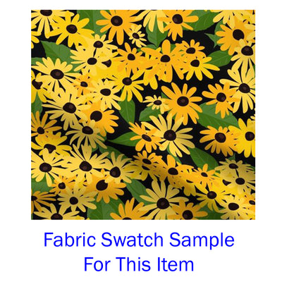 Bold Black Eyed Susans Fabric Swatch Sample