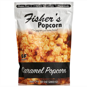 Fisher's Caramel Popcorn - 10oz Pouch
