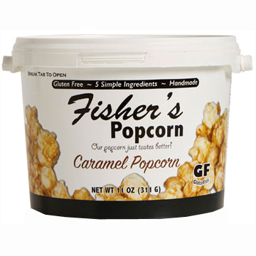 Fisher's Caramel Popcorn - 11oz. Tub