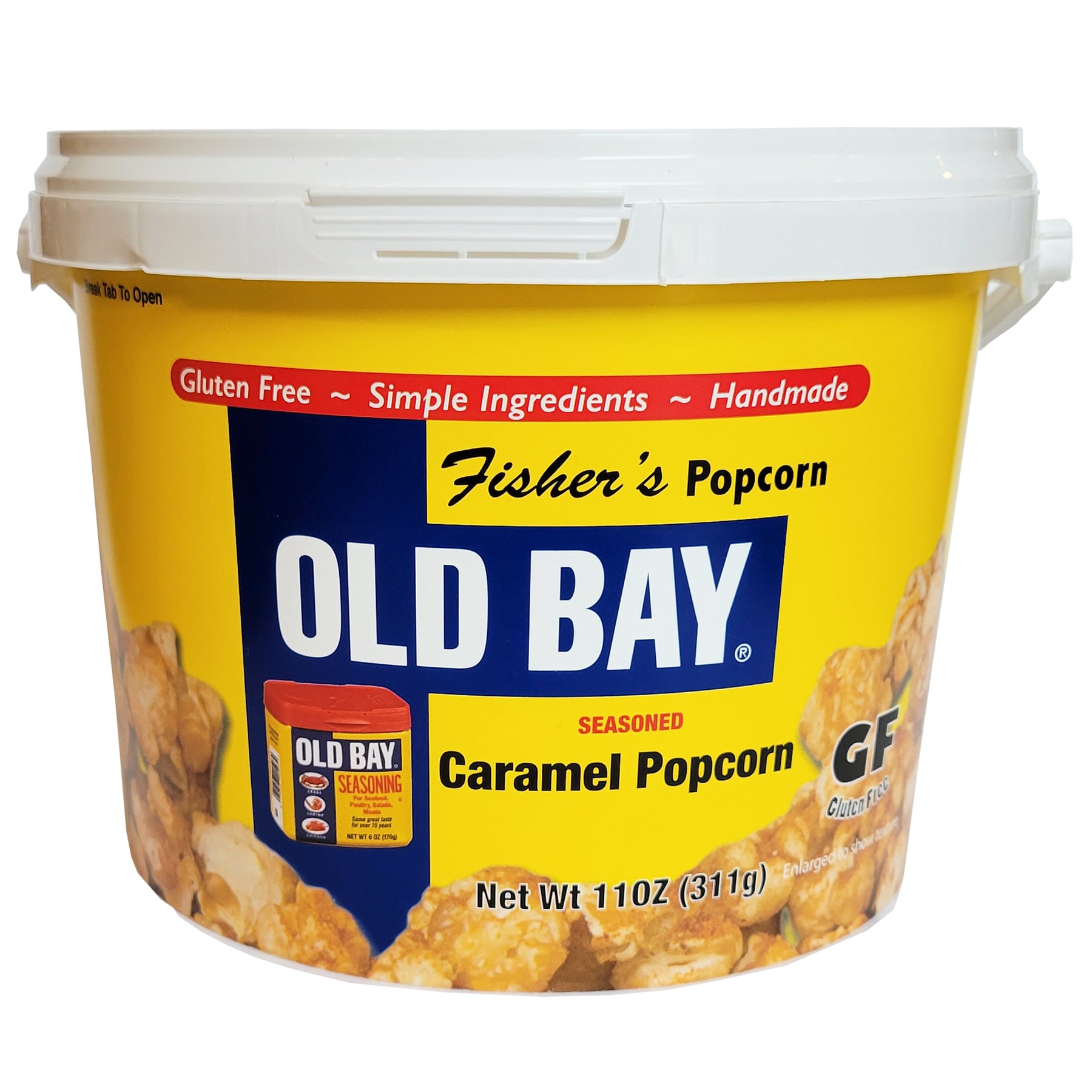 Fisher's Old Bay Seasoning Caramel Popcorn - 11oz. Tub – The Maryland Store