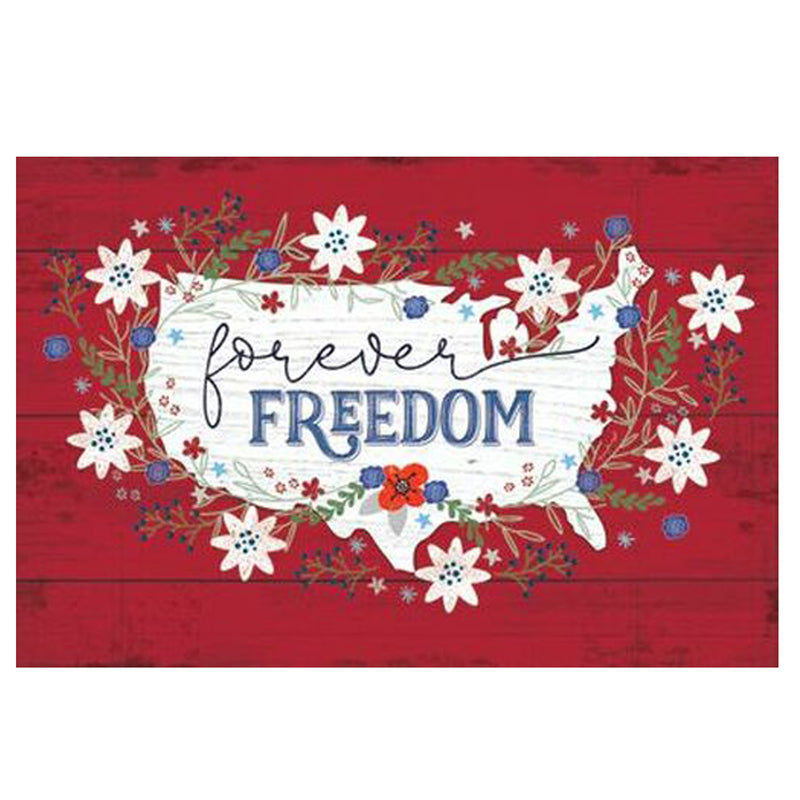 Print Block - Forever Freedom (USA map)