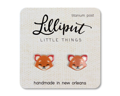Cute Fox Lilliput Earrings