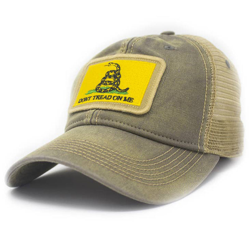 Gadsden Don't Tread On Me Flag Patch Trucker Hat – The Maryland Store
