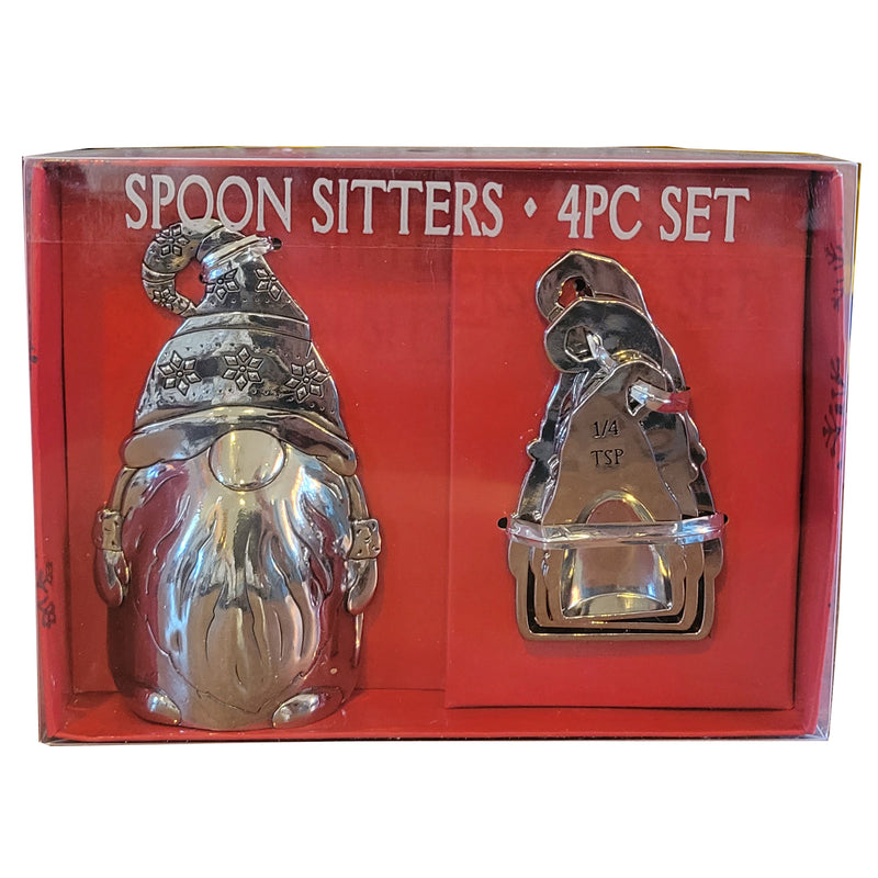 Gnome Measuring Spoons Sitters Set of 4 Packaging