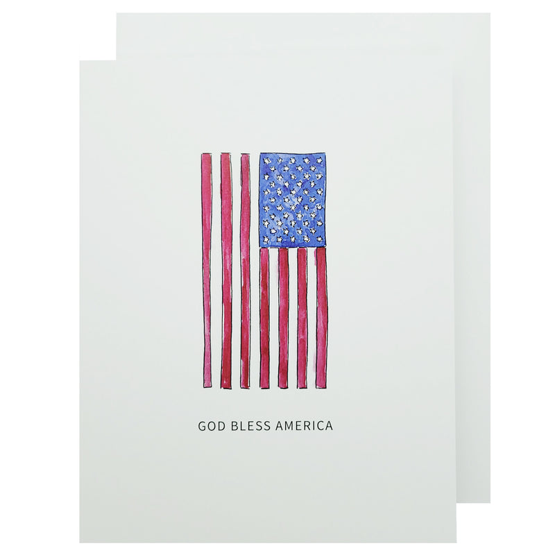 God Bless America Note Card