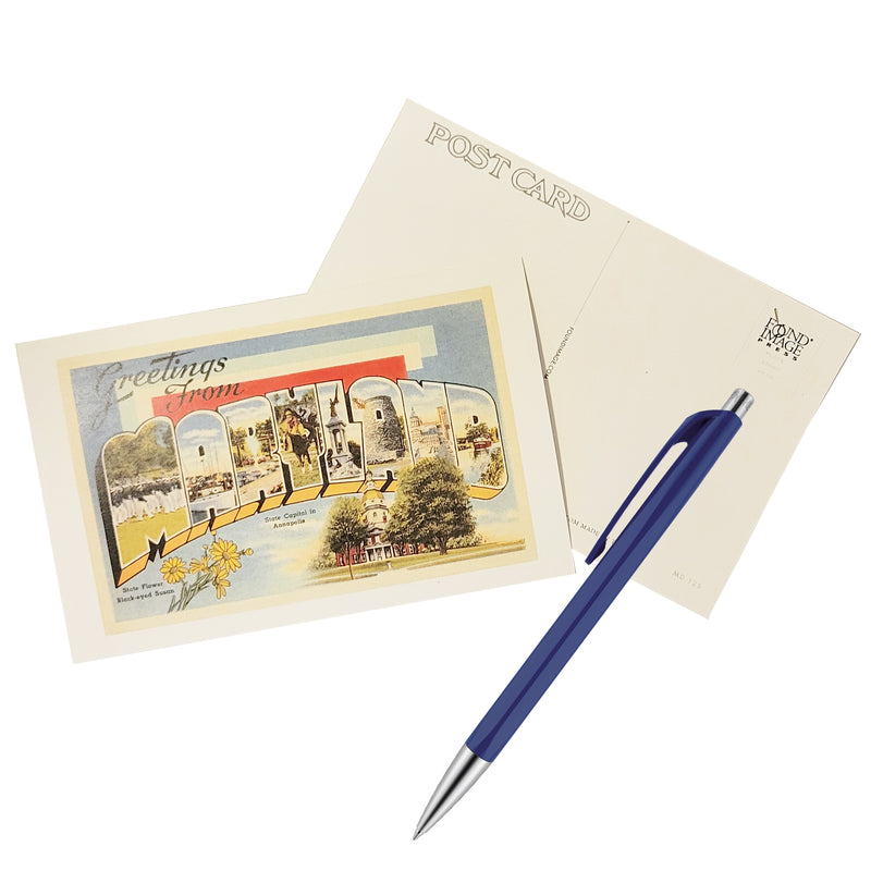 Postcard Vintage Style - Greetings From Maryland Arched Scene
