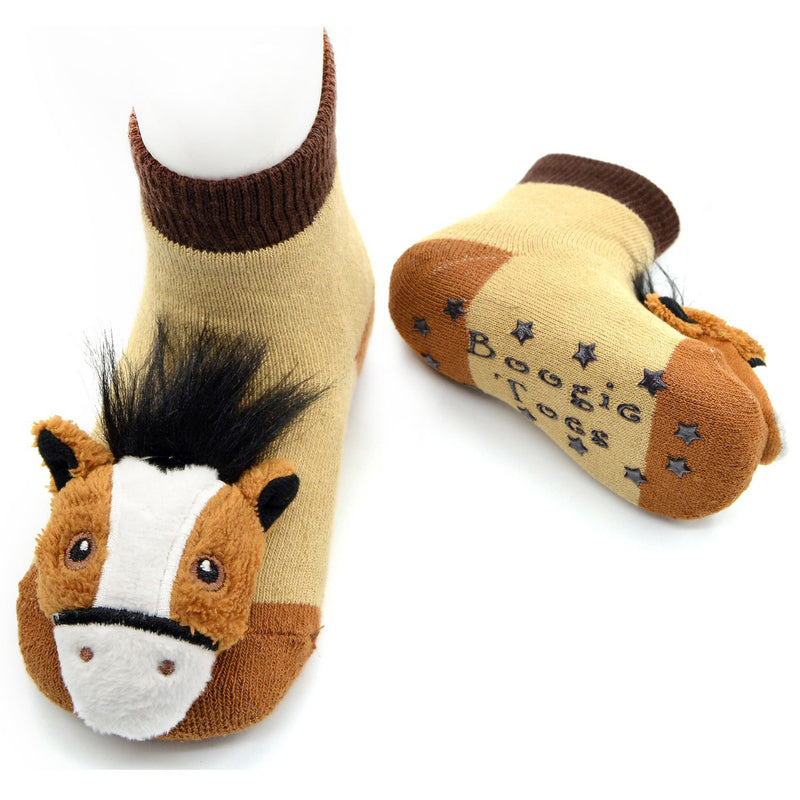 Rattle Baby Socks - Horse