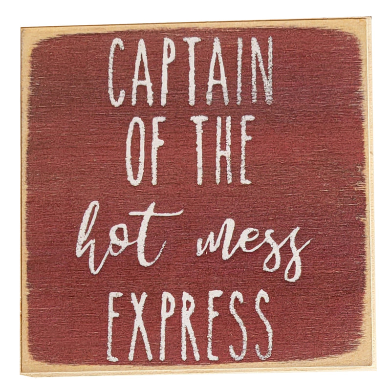 Print Block - Captain of the hot mess express