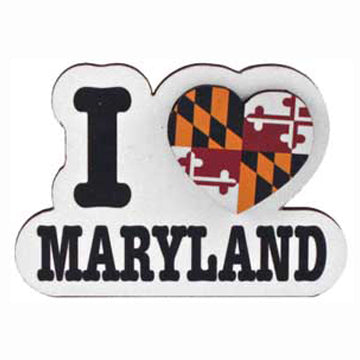 I Love ( Heart) Maryland Magnet