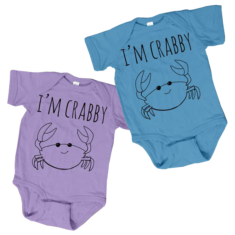 I'm Crabby Sketched Crab Baby Onesie Colors – The Maryland Store