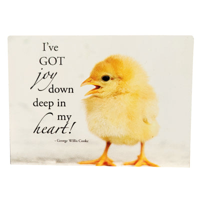 Peep (Chick) Magnet - "I've got joy down deep in my heart!" - George Willis Cooke
