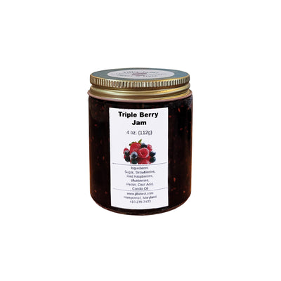 jill's mini triple berry jam