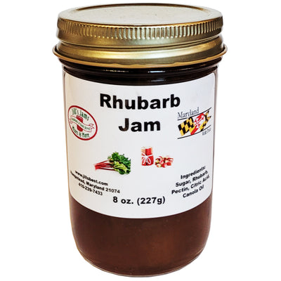 Jill's Rhubarb Jam 8oz jar