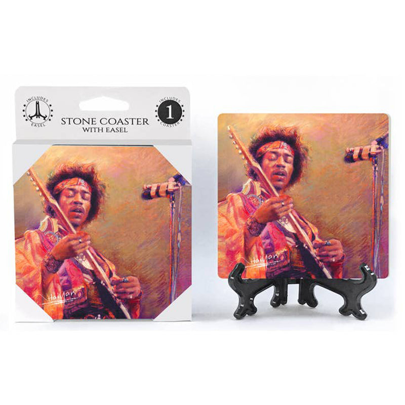 Jimi Hendrix Stone Coaster (each)
