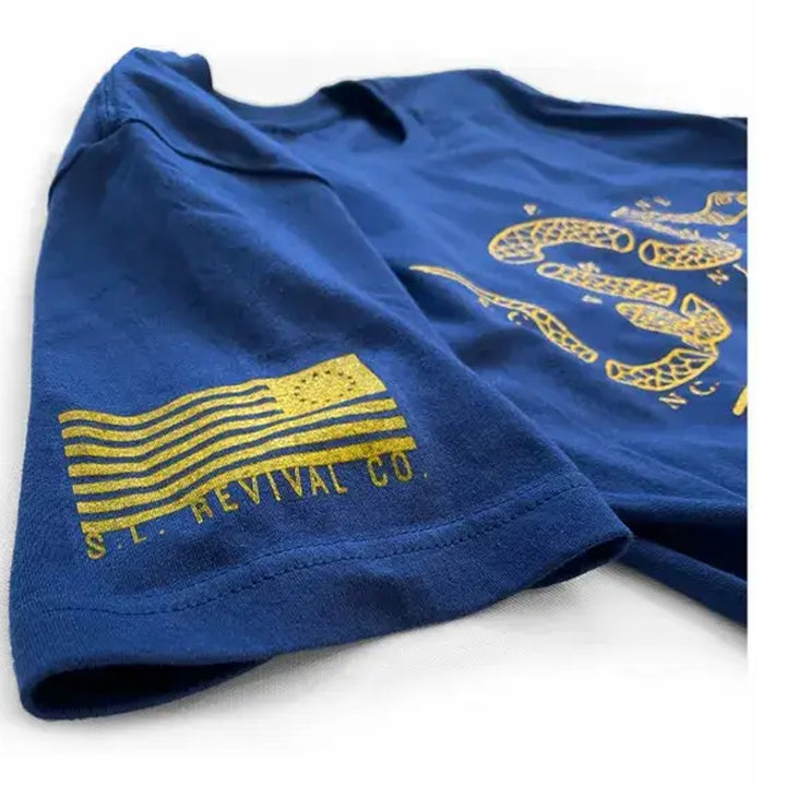 Join or Die (Ben Franklin) Navy Blue T-Shirt – The Maryland Store
