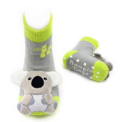 Rattle Baby Socks - Koala