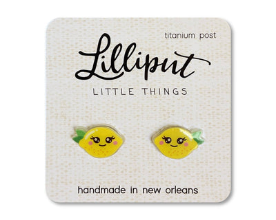 Lemon Whole Lilliput Earrings