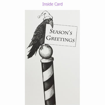 Let It Poe Christmas Card Inside