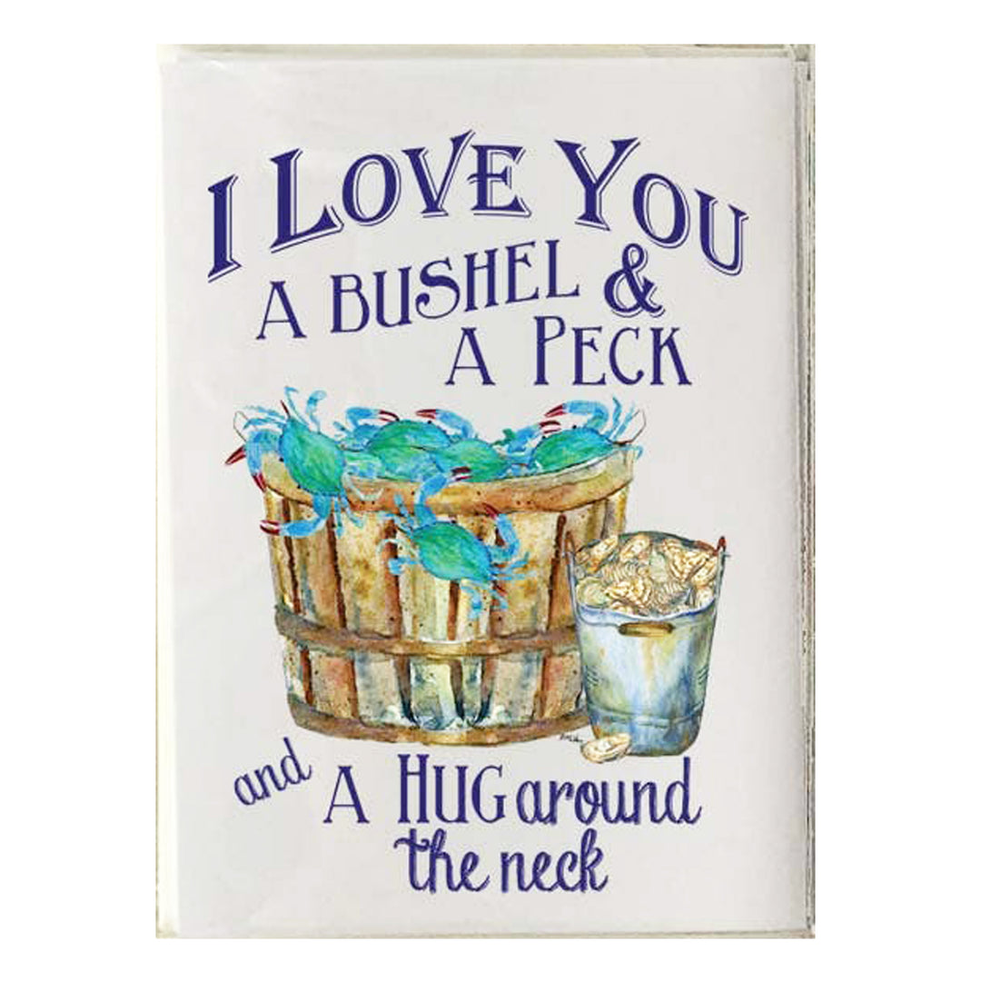 I Love You A Bushel &amp; A Peck and A Hug Around The Neck Note Card